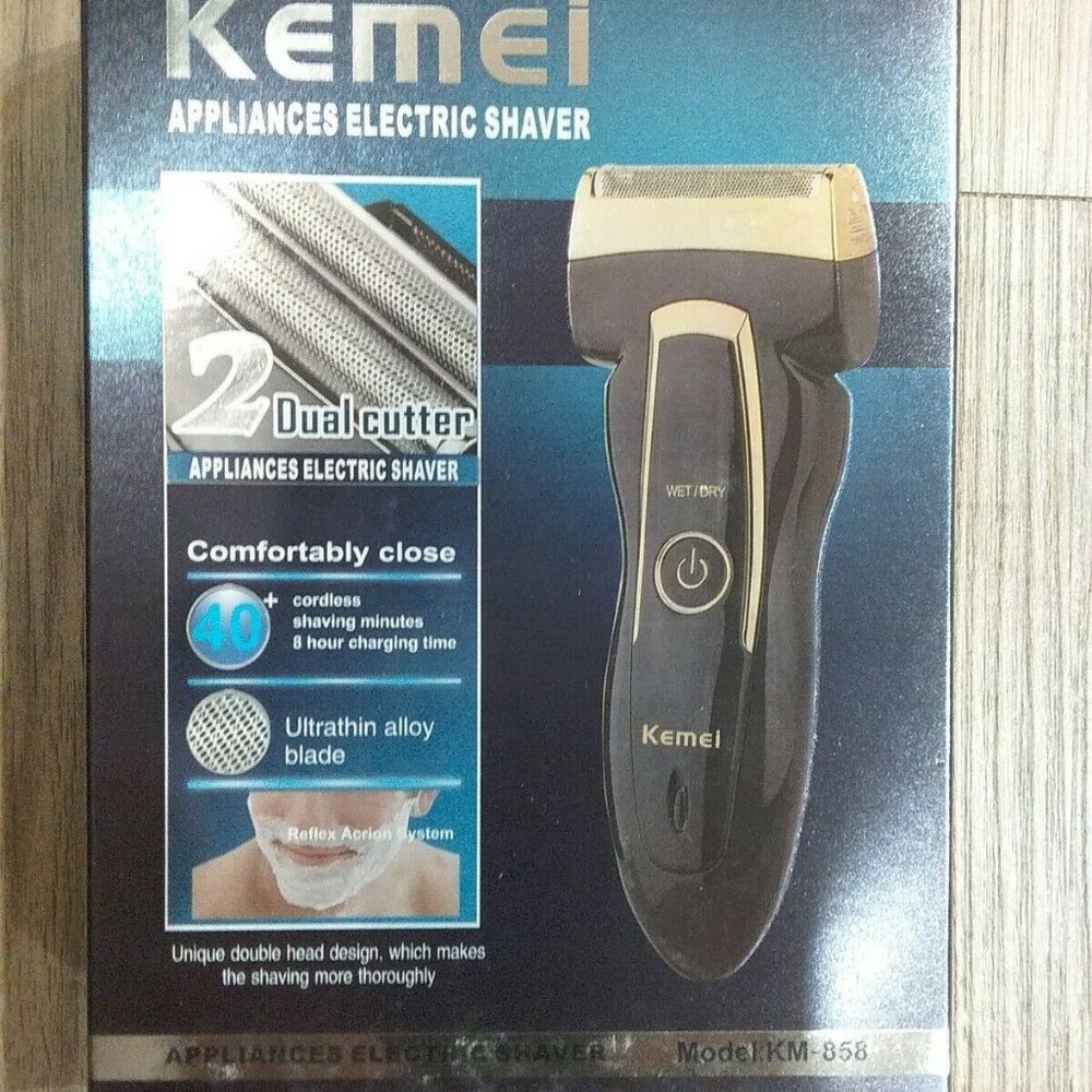 Kemei Dual Cutter Rechargeable Shaver KM-858